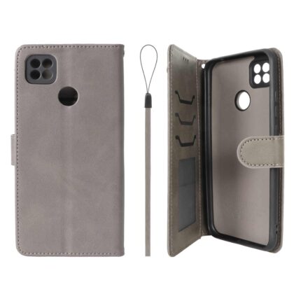 کیف موبایل مگنتی درجه یک داخل خز MNC Plus مدل Xiaomi Redmi 10A / Redmi 9C / Poco C31 - خاکستری