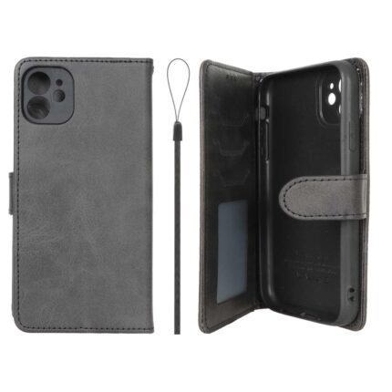 کیف موبایل مگنتی درجه یک داخل خز MNC Plus مدل Apple iPhone 11 - مشکی