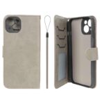 کیف موبایل مگنتی درجه یک داخل خز MNC Plus مدل Apple iPhone 13 / iPhone 14 - خاکستری