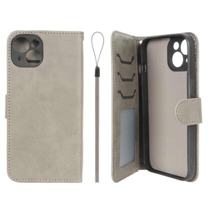 کیف موبایل مگنتی درجه یک داخل خز MNC Plus مدل Apple iPhone 13 / iPhone 14 - خاکستری