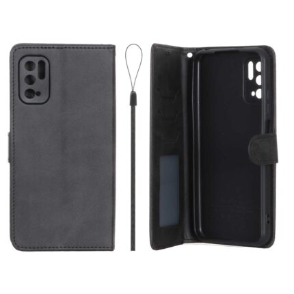 کیف موبایل مگنتی درجه یک داخل خز MNC Plus مدل Xiaomi Poco M3 Pro / Redmi Note 10 5G / Redmi Note 11 SE - مشکی