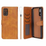کیف موبایل مگنتی درجه یک داخل خز MNC Plus مدل Xiaomi Poco M3 Pro / Redmi Note 10 5G / Redmi Note 11 SE - عسلی