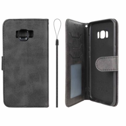 کیف موبایل مگنتی درجه یک داخل خز MNC Plus مدل Samsung Galaxy S8 - مشکی