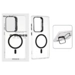 قاب اورجینال Q Series Bracket کریستالی Magsafe لنز استندشو Samsung Galaxy S25 Ultra - مشکی (پک دار)