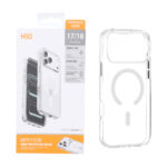 قاب اورجینال HDD شفاف کریستالی Msgsafe سری اطلس Apple iPhone 17 Pro Max / iPhone 18 Pro Max - سفید (پک دار)