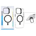 قاب اورجینال Bracket کریستالی MagSafe لنز استندشو Apple iPhone 17 - مشکی (پک دار)