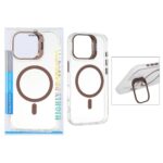 قاب اورجینال Bracket کریستالی MagSafe لنز استندشو Apple iPhone 17 - صحرایی (پک دار)