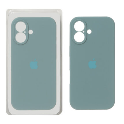 قاب سیلیکونی پاک کنی محافظ لنزدار اورجینال Apple iPhone 17 - سبز ارتشی (پک دار) - NTC