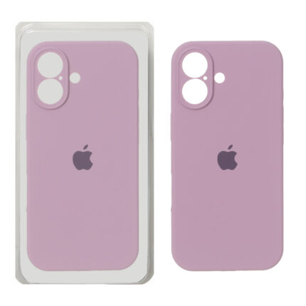 قاب سیلیکونی پاک کنی محافظ لنزدار اورجینال Apple iPhone 17 - بنفش کدر (پک دار) - NTC
