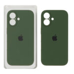 قاب سیلیکونی پاک کنی محافظ لنزدار اورجینال Apple iPhone 17 - سبز تیره (پک دار) - NTC