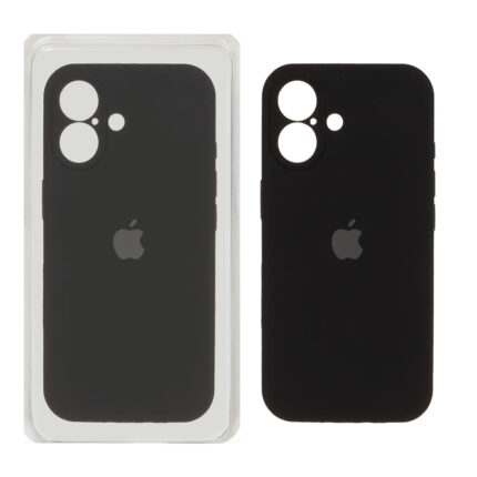 قاب سیلیکونی پاک کنی محافظ لنزدار اورجینال Apple iPhone 17 - مشکی (پک دار) - NTC