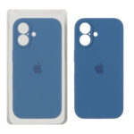 قاب سیلیکونی پاک کنی محافظ لنزدار اورجینال Apple iPhone 17 - آبی اقیانوسی (پک دار) - NTC