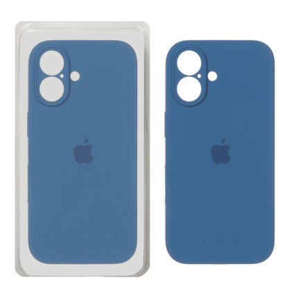 قاب سیلیکونی پاک کنی محافظ لنزدار اورجینال Apple iPhone 17 - آبی اقیانوسی (پک دار) - NTC