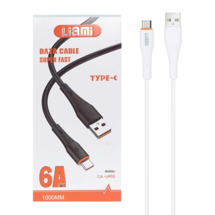 کابل شارژ فست Liami Type-C مدل CA-LM55 - سفید (گارانتی شش ماهه شرکتی)
