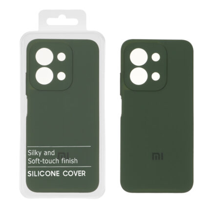قاب سیلیکونی پاک کنی اورجینال Master Quality مدل Xiaomi Redmi 15C / Poco C85 - سبز ارتشی (پک دار)