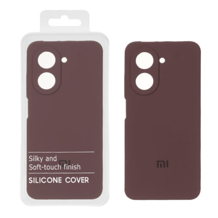 قاب سیلیکونی پاک کنی اورجینال Master Quality مدل Xiaomi Redmi A5 / Poco C71 - قهوه ای (پک دار)