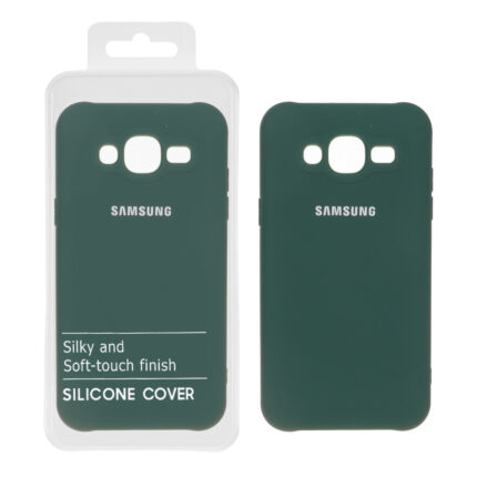 قاب نیو سیلیکون محافظ لنزدار RFF مدل Samsung Galaxy J5 (2015) / J500 - سبز (پک دار)