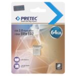 Pretec Elite E02 USB 2.0 Flash Memory - 64GB - نقره ای (گارانتی فراگامان)