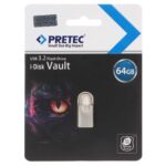 Pretec Vault USB 3.2 Flash Memory - 64GB - نقره ای (گارانتی فراگامان)