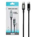 کابل شارژ فست BUKU Type-C To Type-C مدل MA-110 100W - مشکی - MMS (گارانتی شش ماهه YA)