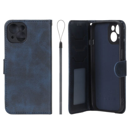 کیف موبایل مگنتی درجه یک داخل خز MNC Plus مدل Apple iPhone 13 / iPhone 14 - سرمه ای
