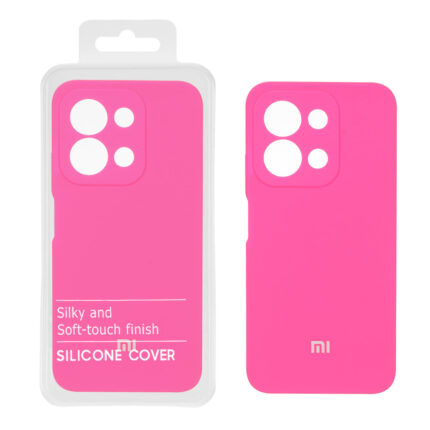 قاب سیلیکونی پاک کنی اورجینال درجه یک Xiaomi Redmi 15C / Poco C85 - صورتی فانتزی (پک دار)