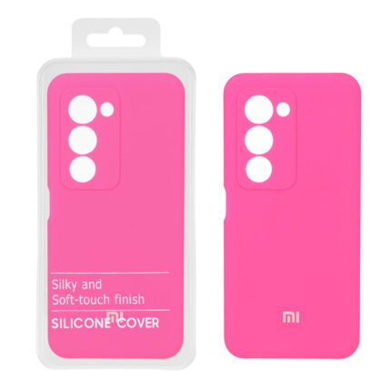 قاب سیلیکونی پاک کنی اورجینال درجه یک Xiaomi Redmi 15 4G - صورتی فانتزی (پک دار)