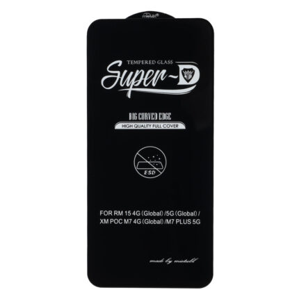 محافظ صفحه نمایش شیشه ای Full Cover Super D Mietubl مدل NTC ORG - Xiaomi Redmi 15 / Poco M7 4G