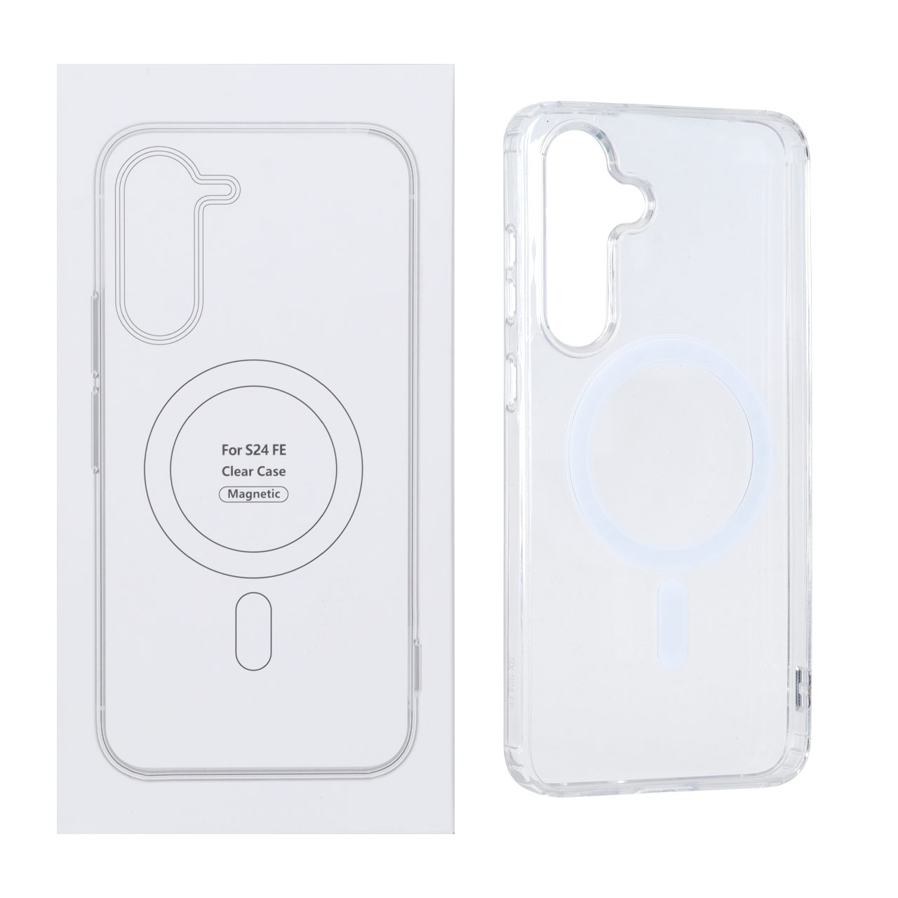 1654864 قاب شفاف Samsung Galaxy S24 FE با قابلیت شارژ NTC - MagSafe (پک دار) - تصویر 1