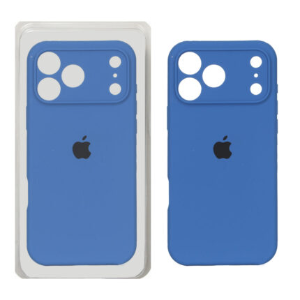 قاب سیلیکونی پاک کنی محافظ لنزدار اورجینال Apple iPhone 17 Pro Max - آبی کد 1 (پک دار) - NTC