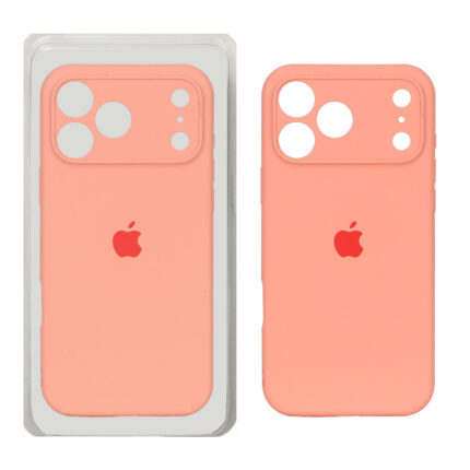 قاب سیلیکونی پاک کنی محافظ لنزدار اورجینال Apple iPhone 17 Pro Max - گلبهی کد 1 (پک دار) - NTC