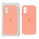قاب سیلیکونی پاک کنی محافظ لنزدار اورجینال Apple iPhone 16 - گلبهی کد 1 (پک دار) - NTC
