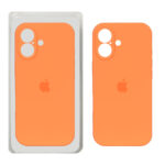 قاب سیلیکونی پاک کنی محافظ لنزدار اورجینال Apple iPhone 17 - نارنجی کد 1 (پک دار) - NTC