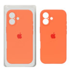 قاب سیلیکونی پاک کنی محافظ لنزدار اورجینال Apple iPhone 17 - نارنجی کد 2 (پک دار) - NTC