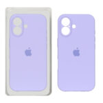 قاب سیلیکونی پاک کنی محافظ لنزدار اورجینال Apple iPhone 17 - بنفش روشن کد 1 (پک دار) - NTC