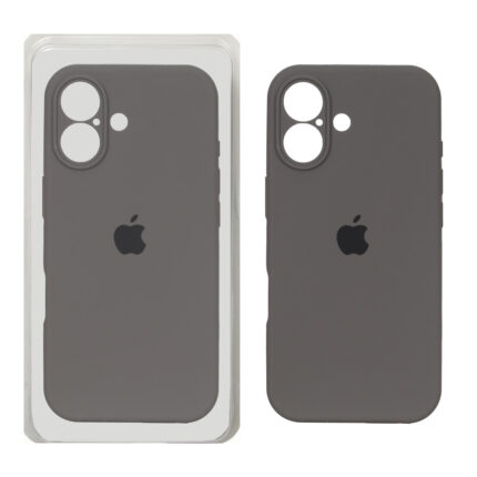 قاب سیلیکونی پاک کنی محافظ لنزدار اورجینال Apple iPhone 17 - خاکستری کد 1 (پک دار) - NTC