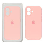 قاب سیلیکونی پاک کنی محافظ لنزدار اورجینال Apple iPhone 17 - صورتی روشن کد 1 (پک دار) - NTC
