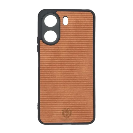 قاب Golden Lion شیاردار Xiaomi Redmi 13C / Poco C65 - کاراملی کد 1
