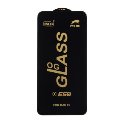 محافظ صفحه نمایش شیشه ای درجه یک Full Cover OG - ESD OVOG مدل Xiaomi Redmi 15 / Poco M7 4G