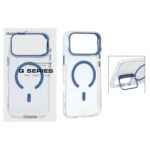 قاب اورجینال Q Series Bracket کریستالی Magsafe لنز استندشو Apple iPhone 17 Pro Max - آبی (پک دار )