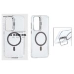 قاب اورجینال Q Series Bracket کریستالی Magsafe لنز استندشو Samsung Galaxy S25 FE - خاکستری (پک دار )