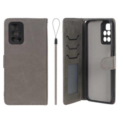 کیف موبایل مگنتی درجه یک داخل خز MNC Plus مدل Xiaomi Redmi 10 / Redmi 10 Prime - خاکستری