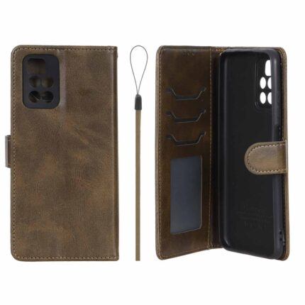 کیف موبایل مگنتی درجه یک داخل خز MNC Plus مدل Xiaomi Redmi 10 / Redmi 10 Prime - سبز زیتونی