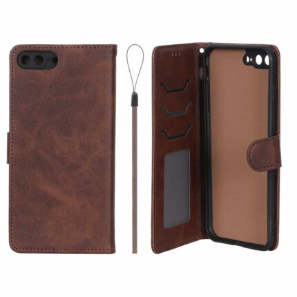 کیف موبایل مگنتی درجه یک داخل خز MNC Plus مدل Apple iPhone 7 Plus / iPhone 8 Plus - قهوه ای