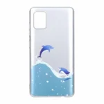 قاب سیلور دلفینی Samsung Galaxy A51 / M40s - طرح 19