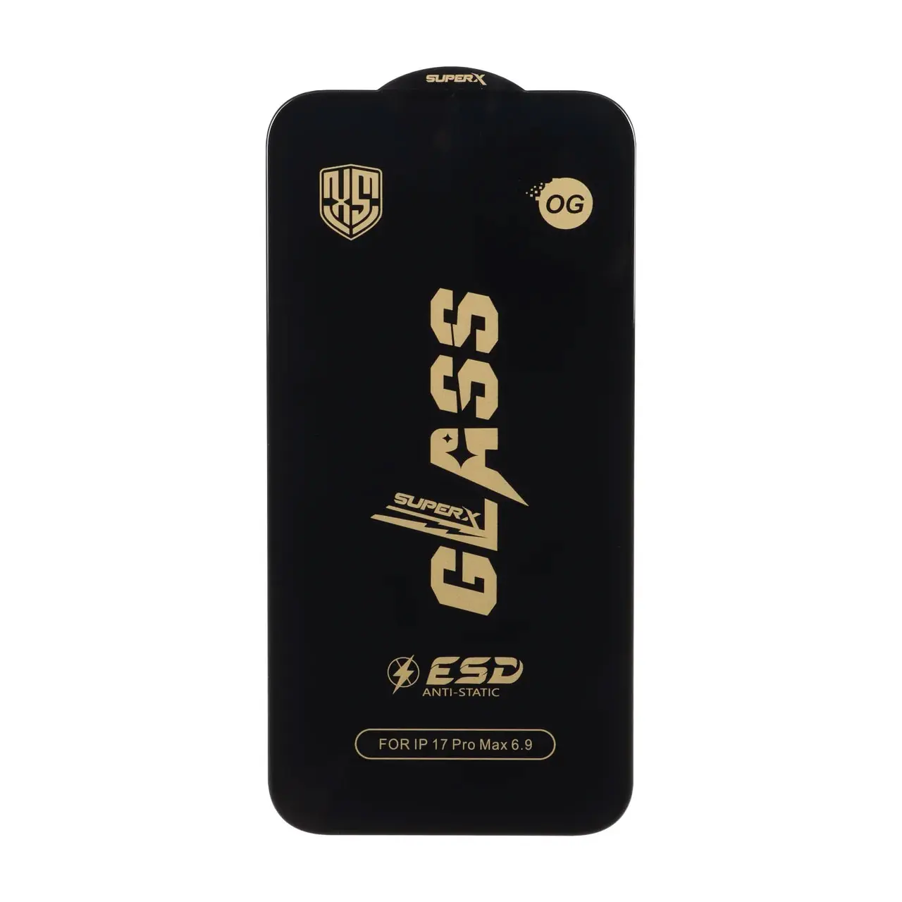 1662480 محافظ صفحه نمایش شیشه ای درجه یک Full Cover Super X OG - ESD OVOG مدل Apple iPhone 17 Pro Max - تصویر 1