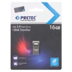 Pretec i-Disk Steellar USB 2.0 Flash Memory - 16GB - خاکستری (گارانتی فراگامان)