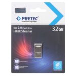 Pretec i-Disk Steelar USB 2.0 Flash Memory - 32GB - خاکستری (گارانتی فراگامان)