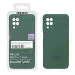 قاب سیلیکونی پاک کنی اورجینال Master Quality مدل Samsung Galaxy A12 / M12 / F12 - سبز ارتشی (پک دار)