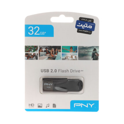 PNY Attache 4 USB2.0 Flash Memory-32GB (گارانتی متین) مشکی